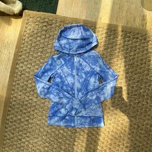 Ivivva Blue and White Zip-Up Jacket